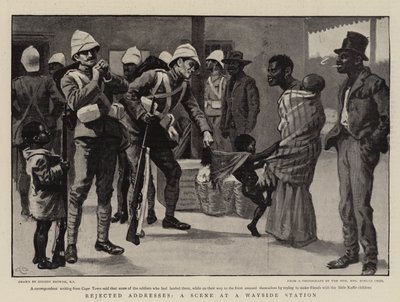 Rejected Addresses, a Scene at a Wayside Station by Gordon Frederick Browne